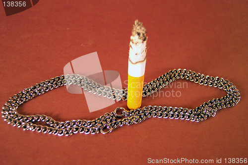 Image of chain lip smoking