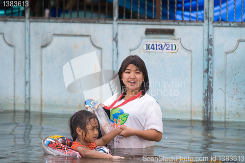 Image of Monsoon flooding in Bangkok, October 2011