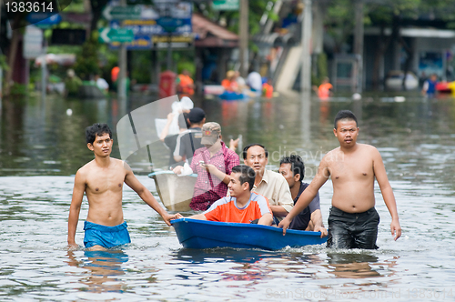 Image of Monsoon flooding in Bangkok, October 2011