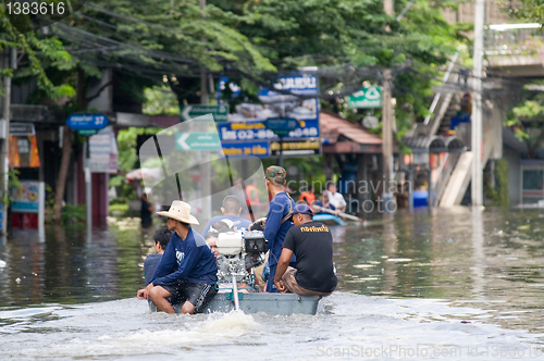 Image of Monsoon flooding in Bangkok, October 2011