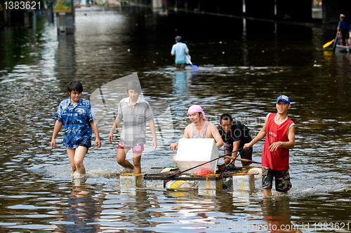 Image of Monsoon flooding in Bangkok, October 2011