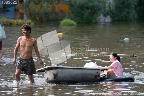 Image of Monsoon flooding in Bangkok, October 2011