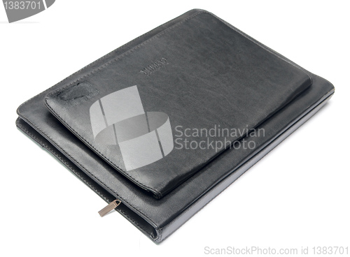 Image of leather paperwork
