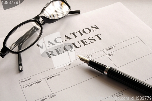 Image of vacation request