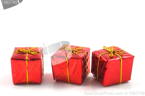 Image of xmas or christmas present box