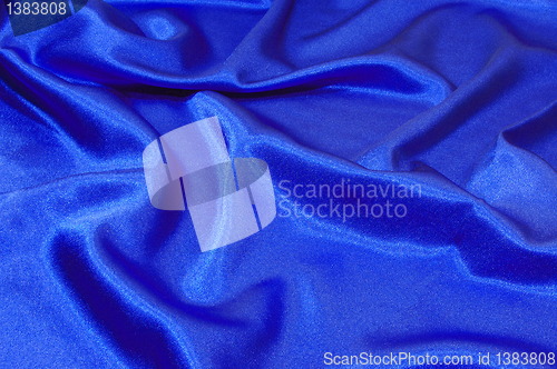 Image of blue satin background