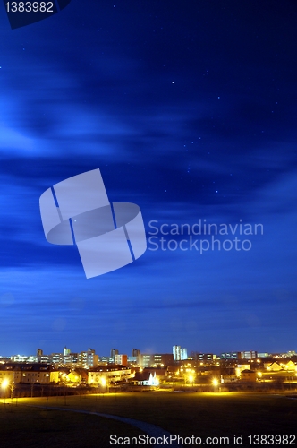 Image of skyline at night