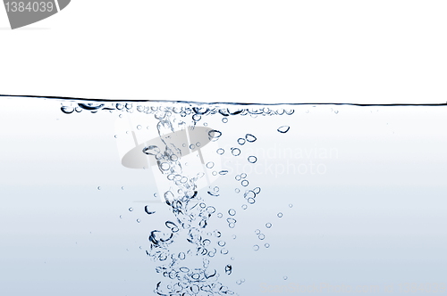 Image of fresh water with bubbles