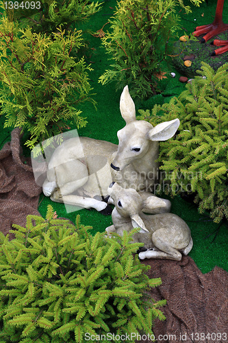 Image of  deer toy in artificial wood