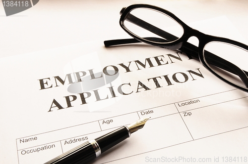 Image of employment application