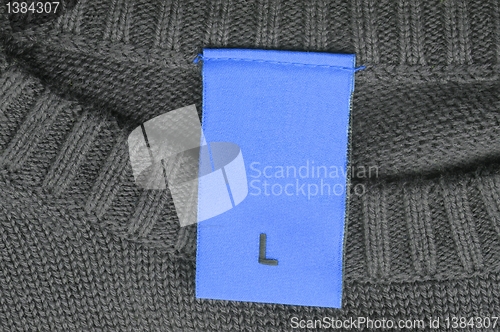 Image of blank and empty fashion label 