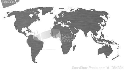 Image of world map isolated