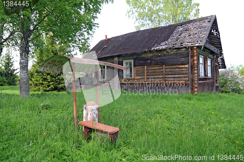 Image of old pit in abandoned village