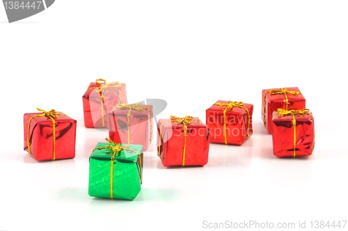 Image of xmas or christmas present box