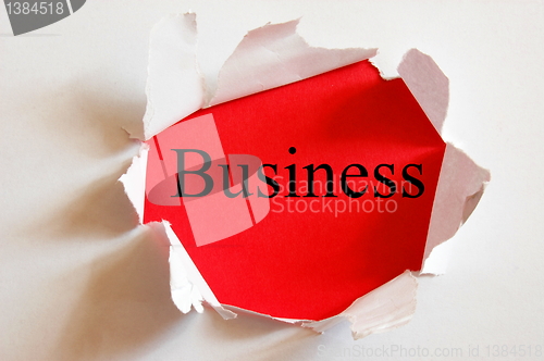 Image of red business