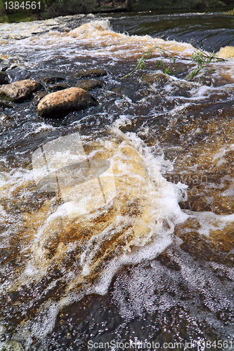 Image of river flow amongst stone