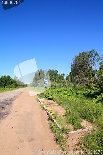 Image of rural bus stop