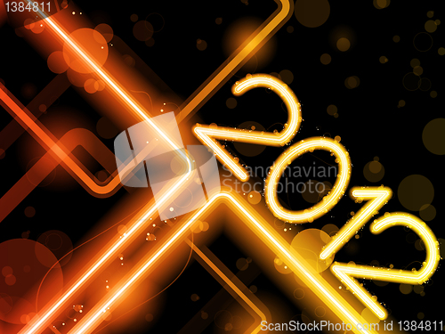 Image of 2012 Yellow  Lines Background Neon Laser
