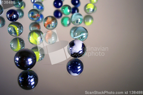 Image of marbles racing