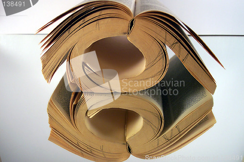 Image of pages and reflection