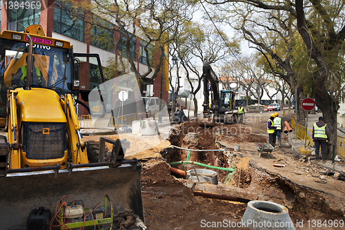 Image of New infrastructure in the street