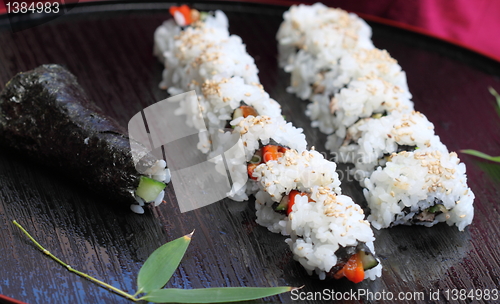 Image of sushi california roll