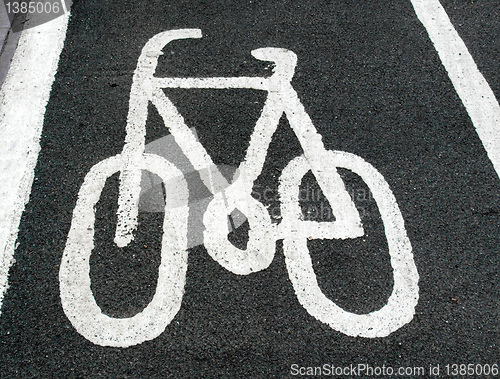 Image of Bike lane sign