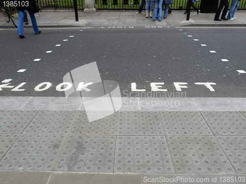 Image of Look Left sign
