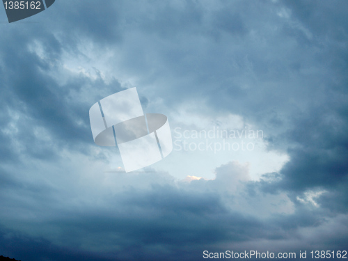 Image of Stormy weather sky