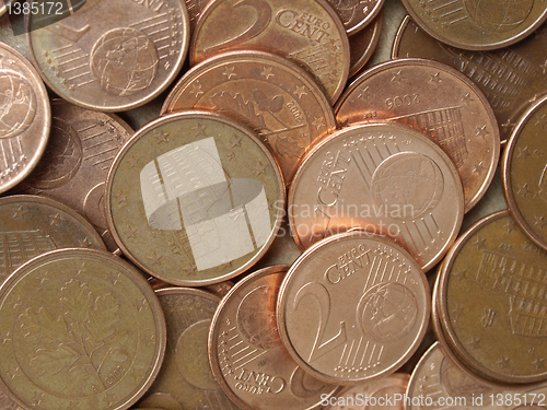 Image of Euro coins background