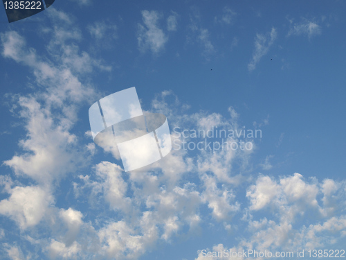 Image of Blue sky with clouds