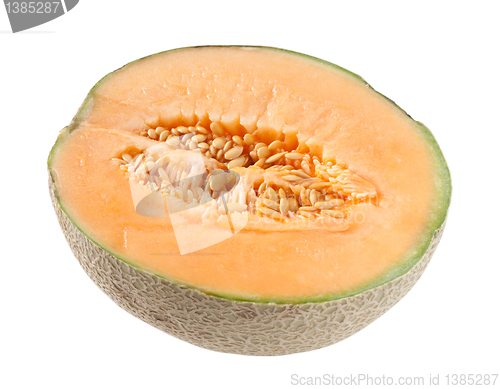 Image of Cantaloupe Melon On White