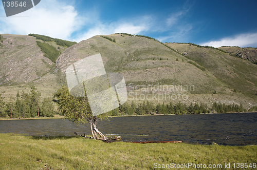 Image of View on mountain Lake