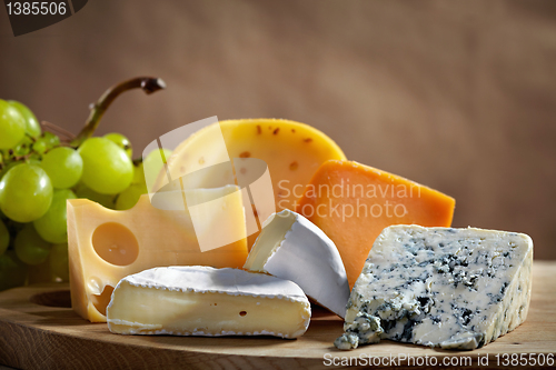 Image of Various types of cheese