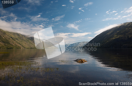 Image of View on Siberian mountain  Lake