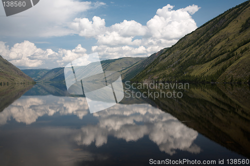 Image of View on Siberian mountain  Lake