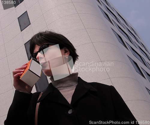 Image of Woman drinking juice