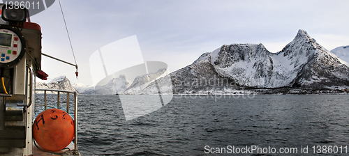 Image of Fishing boat at sea