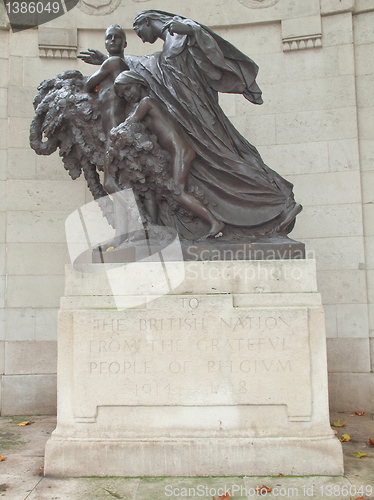 Image of Belgium monument in London