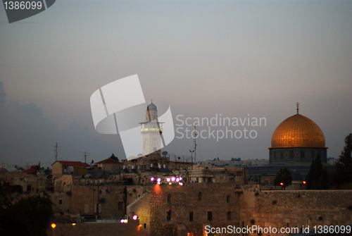 Image of Jerusalem temple mount panorama