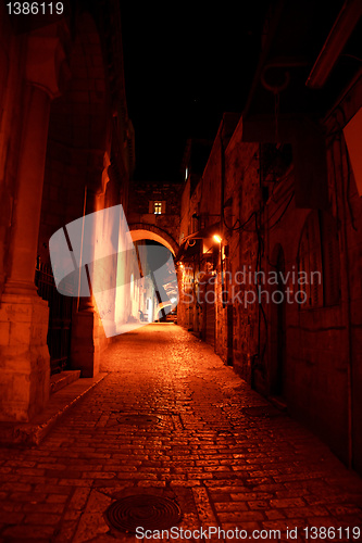 Image of Night streets in jerusalem