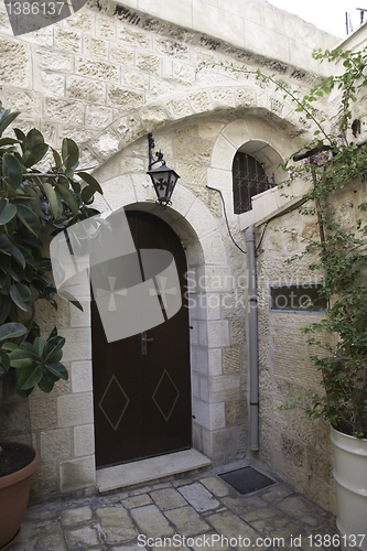 Image of Jerusalem street travel on holy land