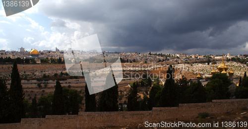 Image of Jerusalem temple mount panorama