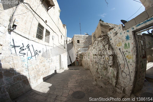 Image of Jerusalem street travel on holy land