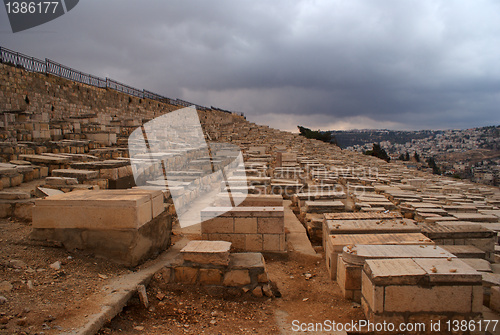 Image of Old jewish cemetry in olive mount
