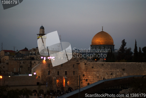 Image of Jerusalem temple mount panorama