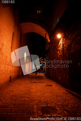 Image of Night streets in jerusalem