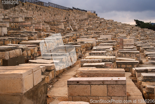 Image of Old jewish cemetry in olive mount