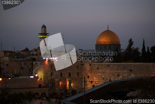 Image of Jerusalem temple mount panorama