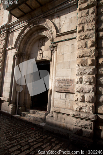 Image of Holy cathedral in jerusalem